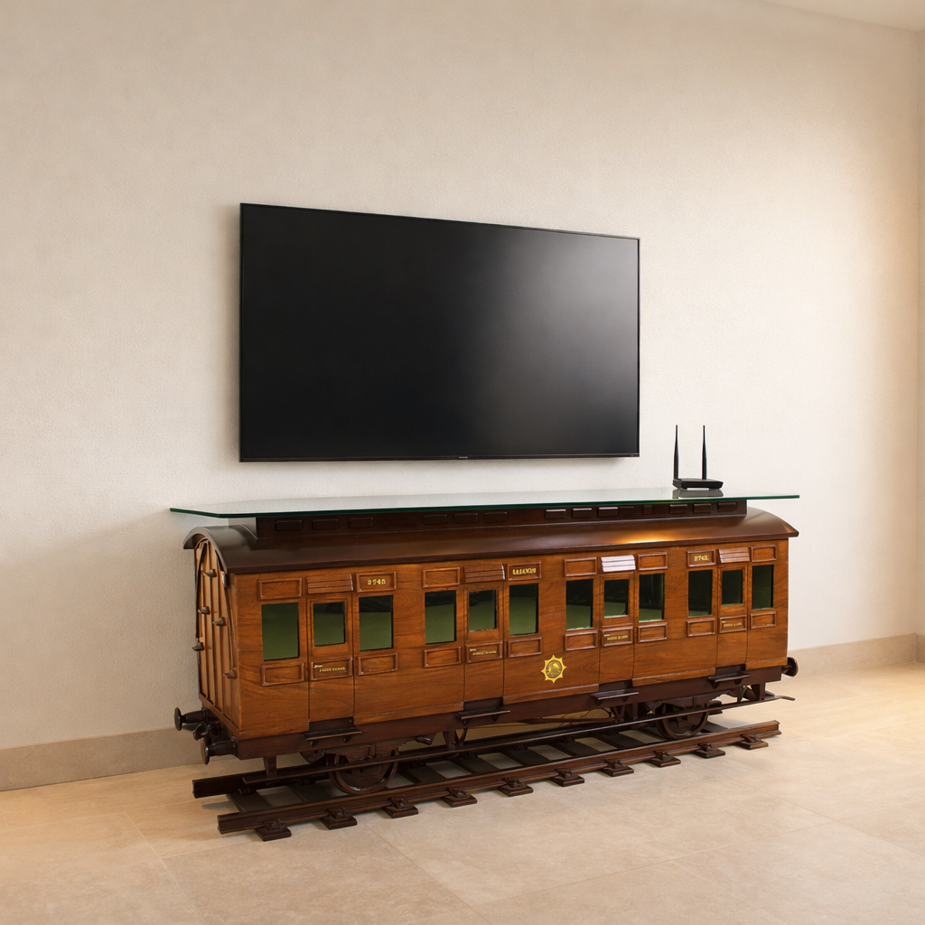 Heritage TV Console (Without Bridge)