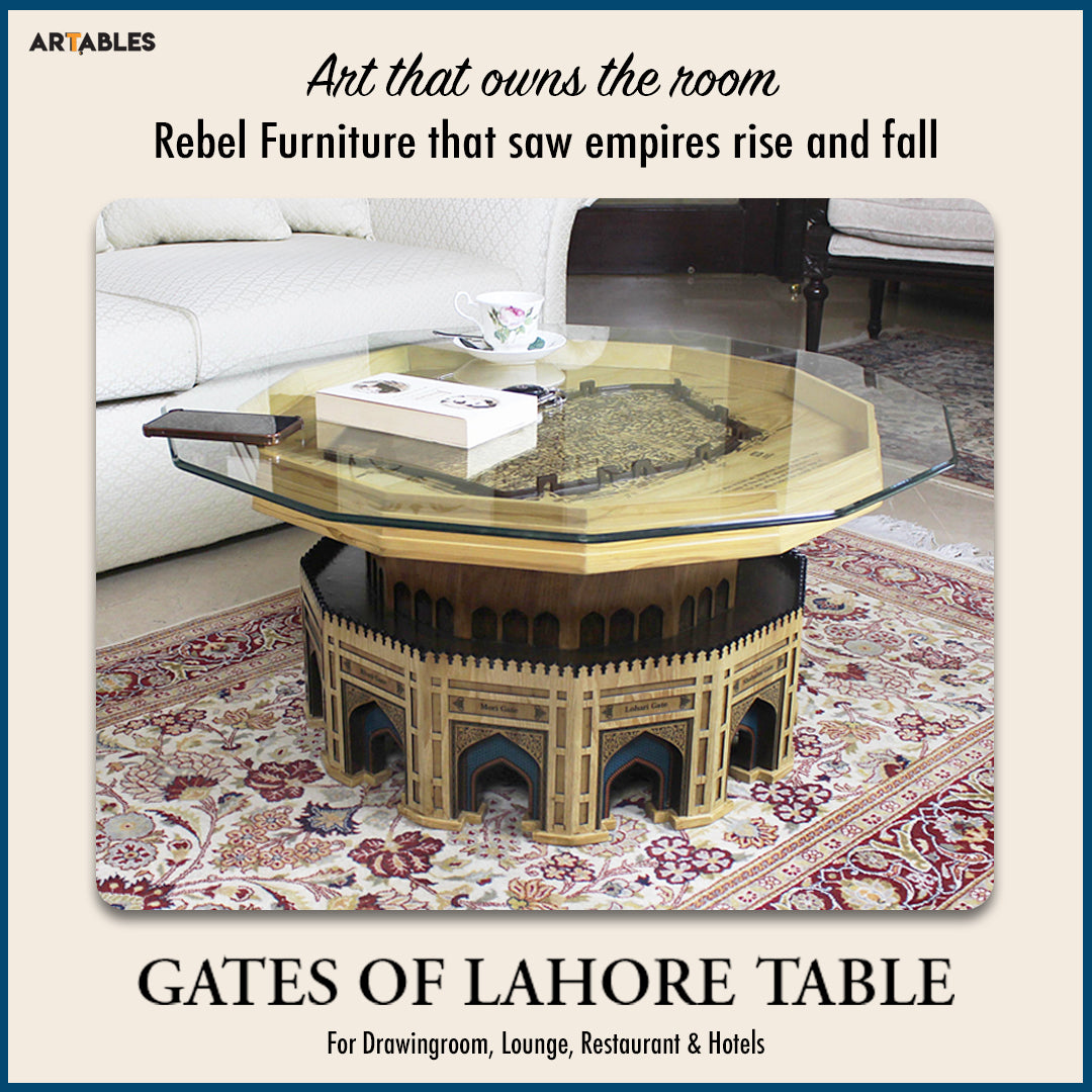 12 Gates of Lahore Table: Where Heritage Finds Form