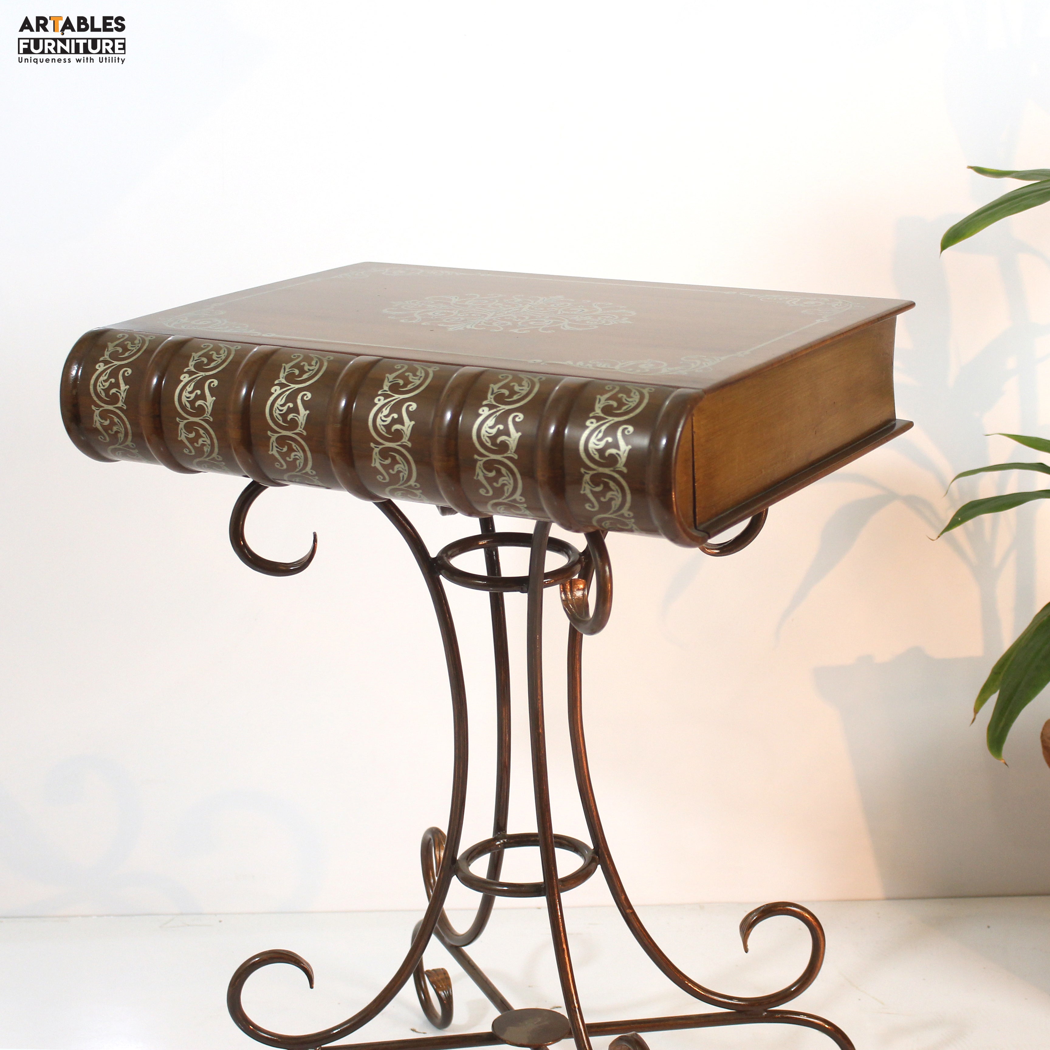 Book Table Rustic Vintage Book Table (ST 04)