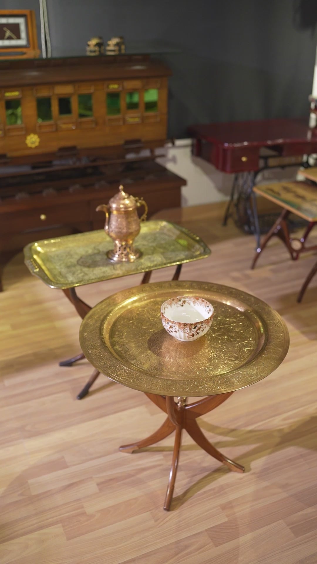 Midcentury Moroccan Brass Table (MT 03) Sold Out